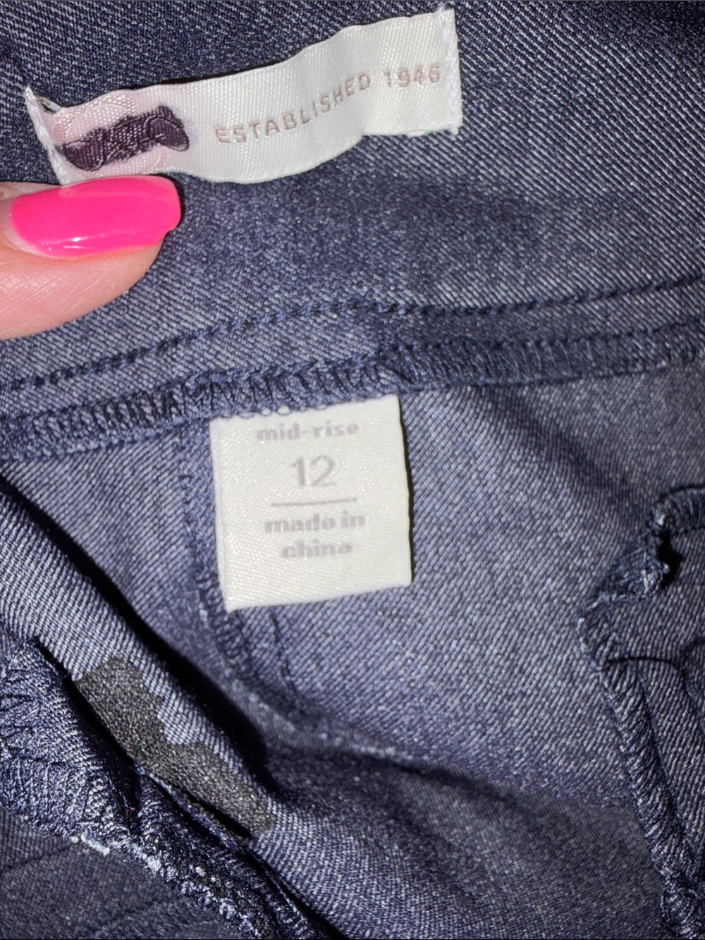 Cato Dark Blue Stretch Bermuda Shorts - Picture 5 of 6